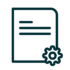 Automatic Document Processing Icon of a document