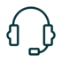 Customer Support Icon of headphones