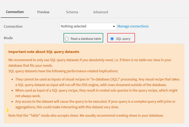 Use Case 2: SQL Query Instead of Reading the Table