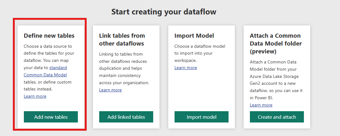 Figure 2: Dataflow types