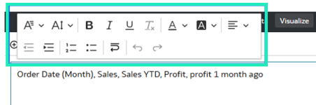 Figure 18: Text settings