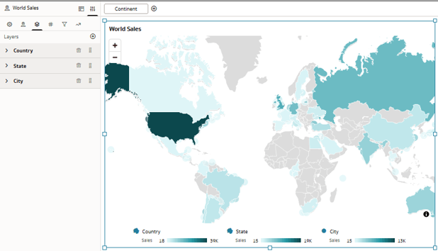 Figure 20: A report showing information by country